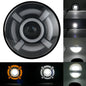 7" LED Headlight w/ DRL Angel Eyes for Harley Honda Yamaha Jeep H4