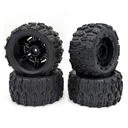 ZD Racing 4pcs 1/16 RC Monster Truck Tires 84mm Rubber 12mm Hex for SCY 16101/16102 PRO