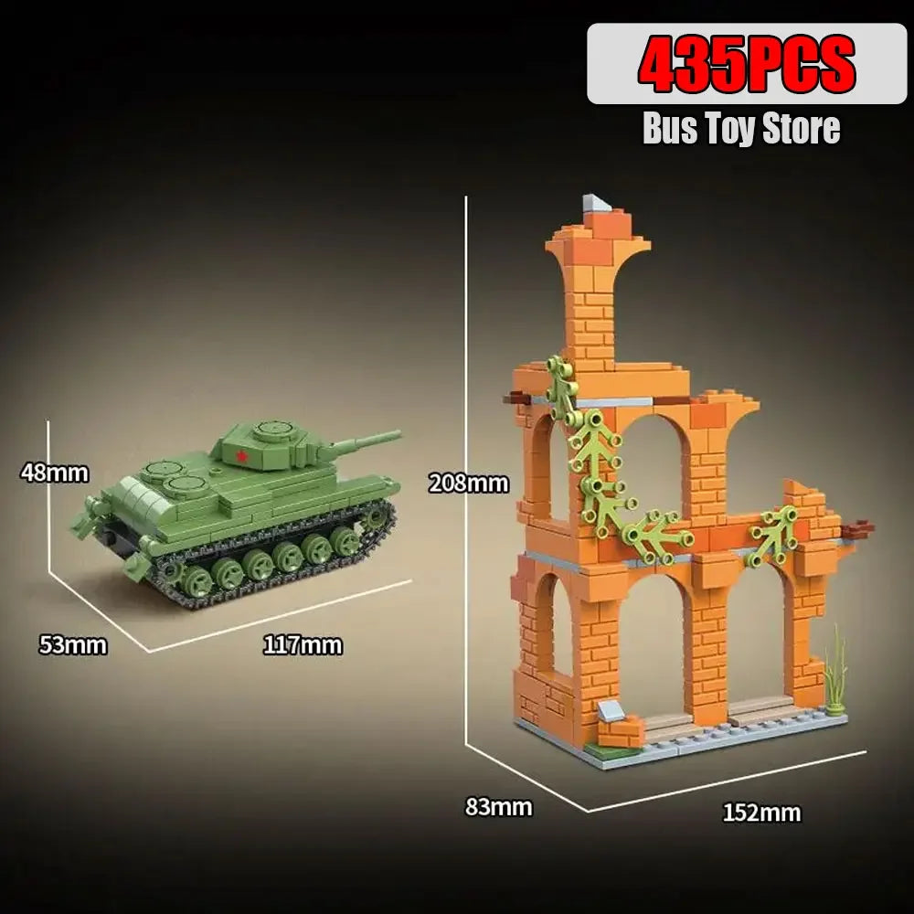 WW2 German Leopard G Medium Tank Building Blocks Military Brick Model Set Gift