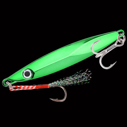6pcs Long Casting Metal Jig, Sea Fishing Lure, Electroplated Hard Bait, Fishing Accessories Jigging Lure For Saltwater 10g-80g