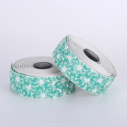 Sakura Pattern Bike Handlebar Tape Soft Road Gravel Bicycle Bar Wrap Grip
