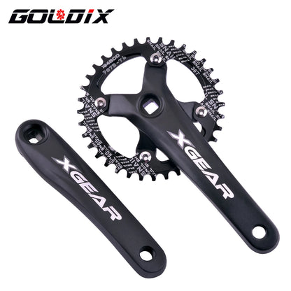 GOLDIX 104BCD Square Taper MTB Crankset Single Chainring 170mm Forged Alloy - EXPROTAS