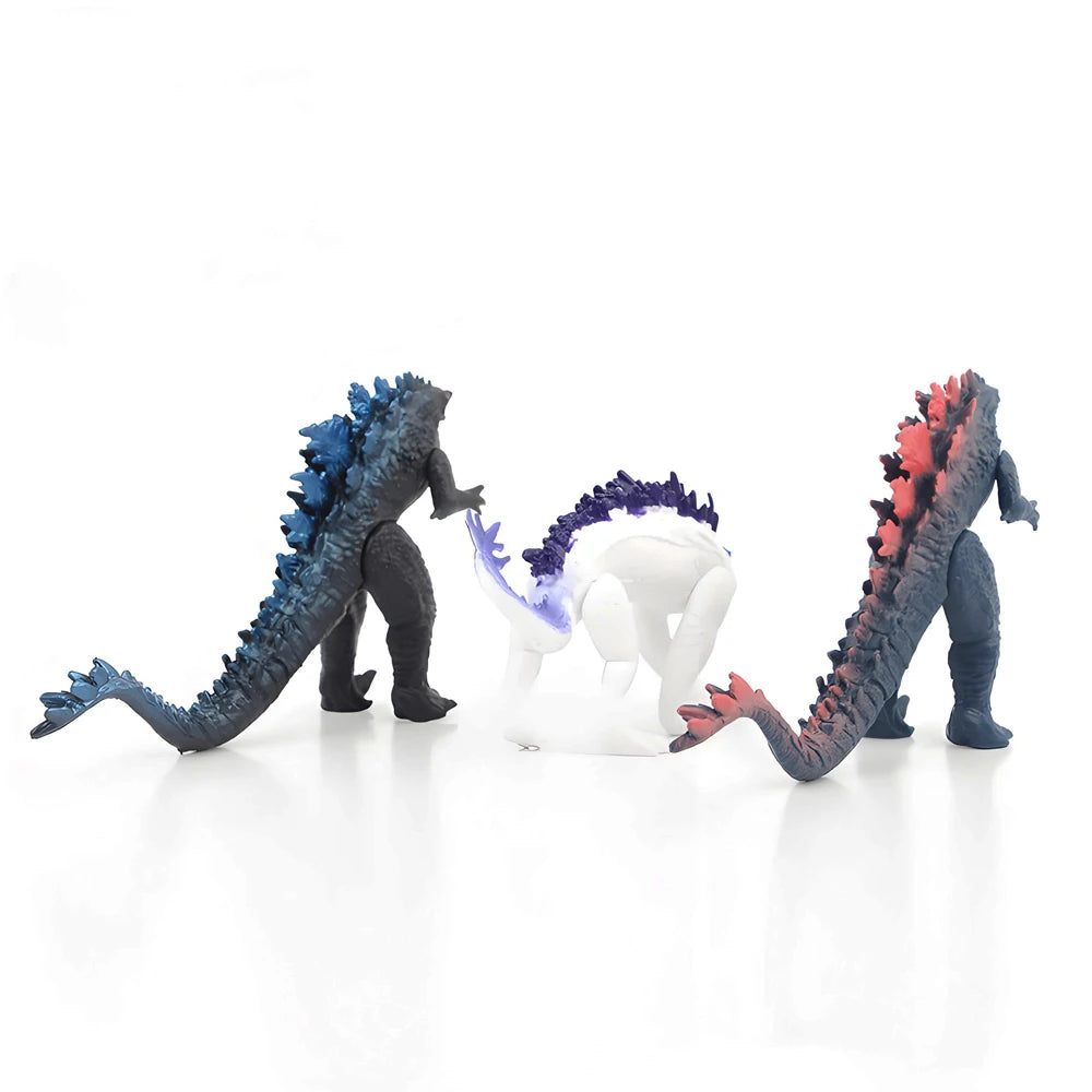 6Pcs Godzilla Kong Empire Action Figures Monsterverse Battle Roar Toys