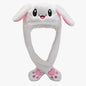 Girls Boy Wrap Plush Rabbit Ear Hat for Kids Cartoon Animal Cap