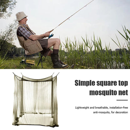 Portable Mosquito Net Canopy Folding Breathable Camping Fishing Hiking Outdoor