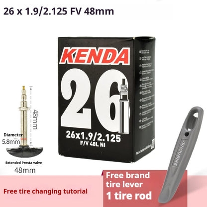 Inner Tube KENDA 26 Inch MTB  Butyl Rubber AV FV 32/36/48mm 1.25-2.4 Tyres