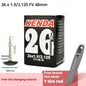 Inner Tube KENDA 26 Inch MTB  Butyl Rubber AV FV 32/36/48mm 1.25-2.4 Tyres