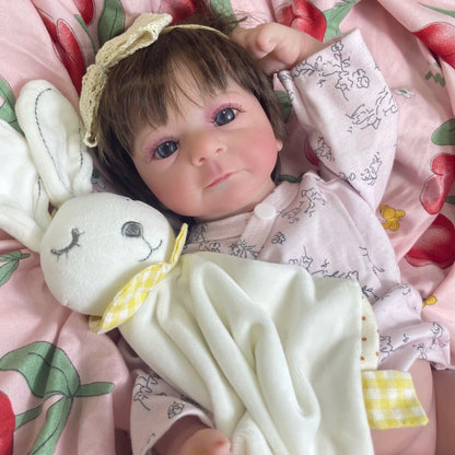 17-18" Reborn Baby Doll Felicia Lifelike Silicone Vinyl Newborn Girl Gift Toy
