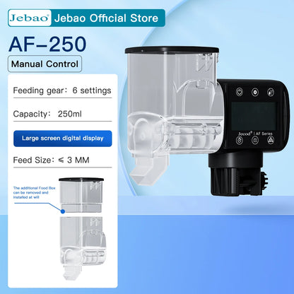 Jebao Jecod New Aquarium Fish Tank Feeder Intelligent Automatic Feeder Digital Timing Wifi Wireless Remote Control Fish Feeding-EXPROTAS