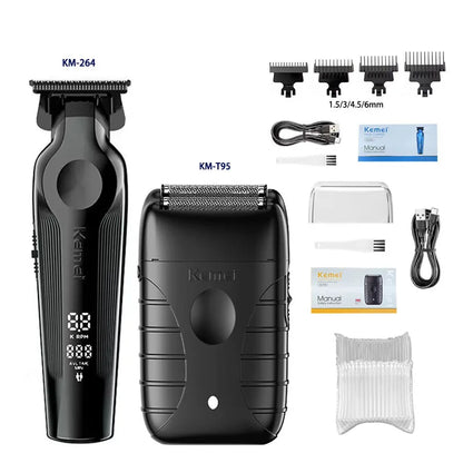 Kemei Hair Clipper 9000RPM 10W Electric Rechargeable Trimmer for Men