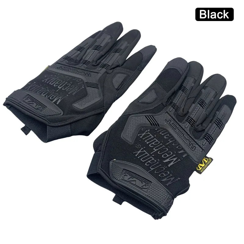 Full Finger Gloves Black Protective Work Cycling Mittens 1 Pair EXPROTAS