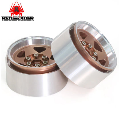 4pcs 1.9" Beadlock RC Wheel Rims for 1/10 Crawler SCX10 II III TRX4 D90 Set