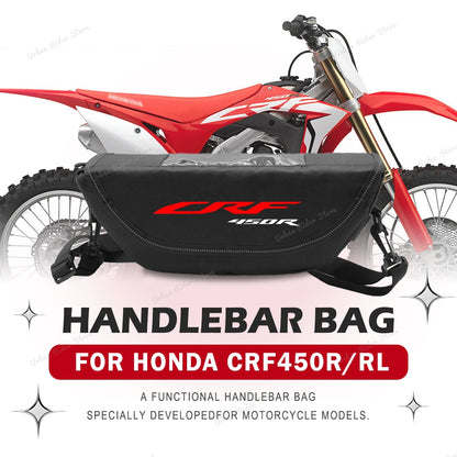 Waterproof Motorcycle Handlebar Travel Storage Bag for Honda CRF450R/CRF450RL