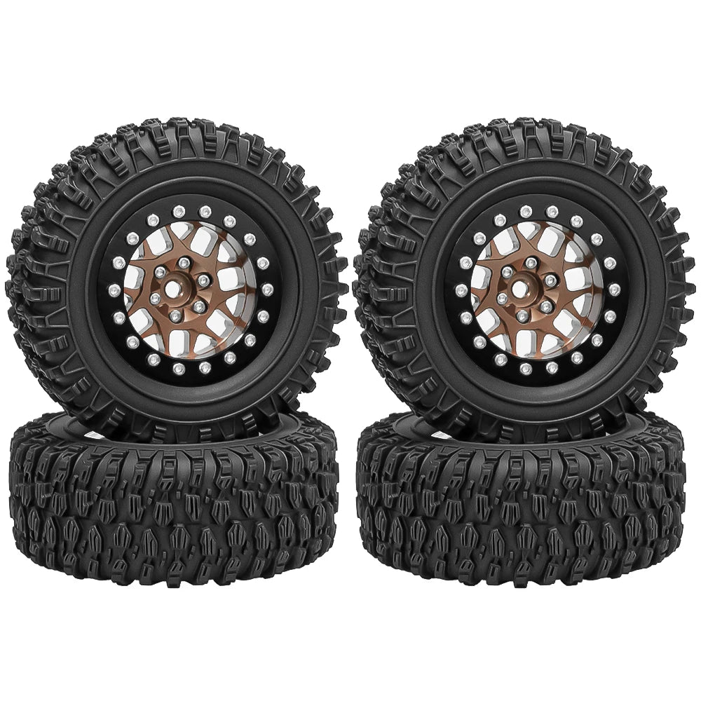 1.45 Inch Crawler Car Tire Wheels for 1/18 TRX-4M 1/24 SCX24 RC