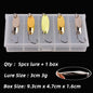Box Treble Hooks 5PCS Gold Fishing Tackle Set with Sequins