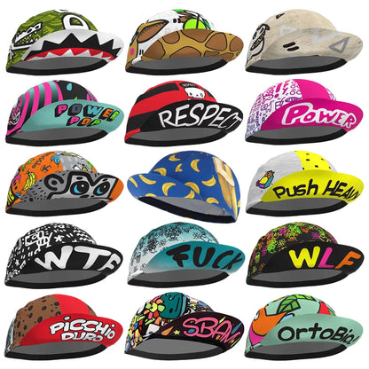 Styles Colors Power Bike Cycling Caps Unisex Multi-Colour Headwear