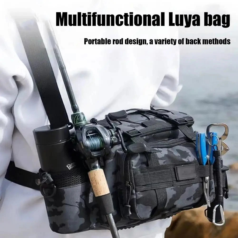 Fishing Storage Bag Portable Shoulder Tackle Rod Holder Outdoor Gear