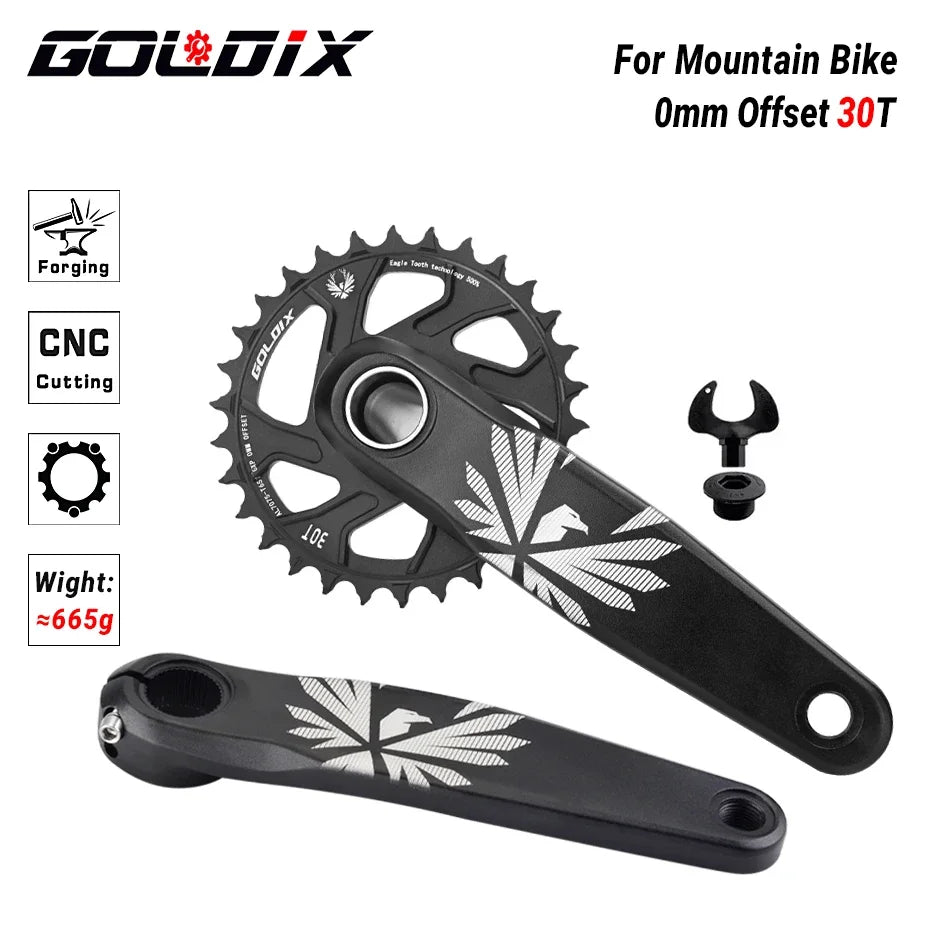 GOLDIX MTB Direct Mount Crankset 0mm Offset 170/175mm for 30–38T Chainring - EXPROTAS