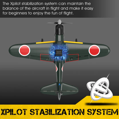 Zero RC Aircraft EPP 400mm Wingspan 2.4G 6-Axis Remote Control Airplane  RC Plane 761-15 RTF Fighter-EXPROTAS