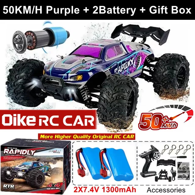 4WD RC Car Remote Control Buggy Off Road Brushless 80KM/H Racing Truck