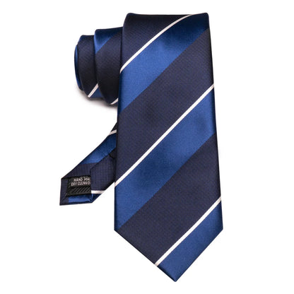 Mens Striped Neck Tie Red Formal Ties for Wedding Party Occasions