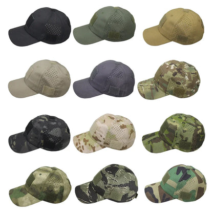 Men's Camouflage Baseball Cap Tactical Breathable Outdoor Hiking Fishing Hat