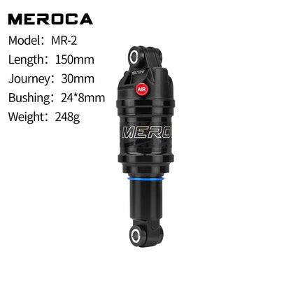 MEROCA Adjustable Rear Air Shock MTB Bicycle 125/150/165/190mm - EXPROTAS