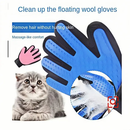 Pet Grooming Glove Deshedding Hair Remover Massage Brush for Dog Cat