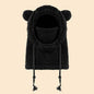 Warm Winter Hats for Kids 3-14 Years with Plush Scarf Boys Girls