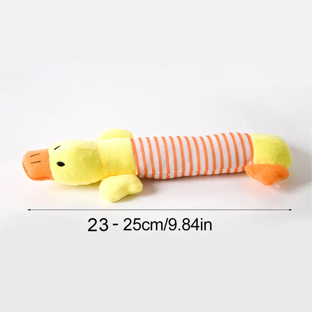 No Stuffing Dog Toy Plush Squeaky Animal Chew Toy for Pets Crinkle
