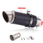 Universal Stainless Steel Slip-On Exhaust Muffler Carbon Look with DB Killer 51-60mm
