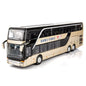 Toy Sound Light Double Decker Bus Kids Die Cast Pull Back Red Car