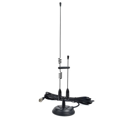 Dual Band Magnetic Antenna | 2m VHF/UHF Base Whip with RG58 Coax & Mount 13ft
