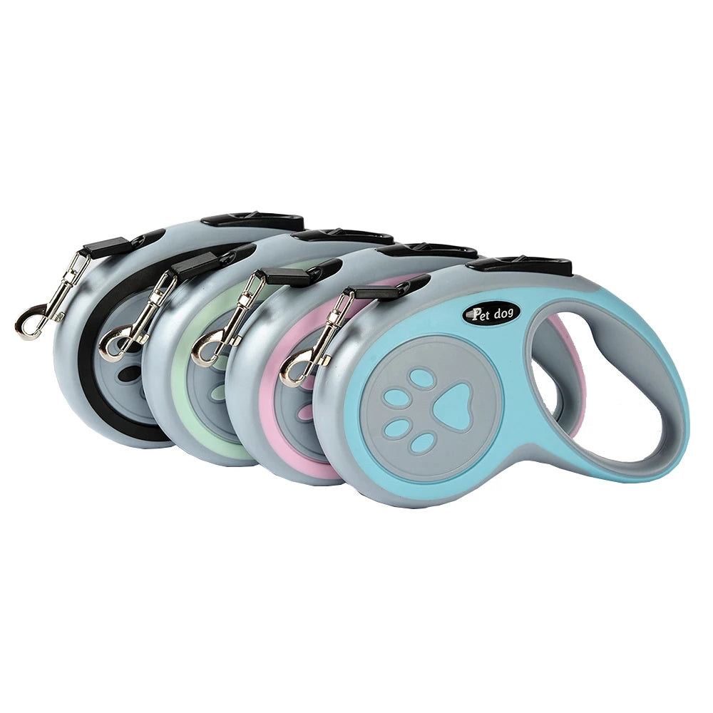 Retractable Nylon Rope Leash for Small Medium Large Dogs 3m 5m