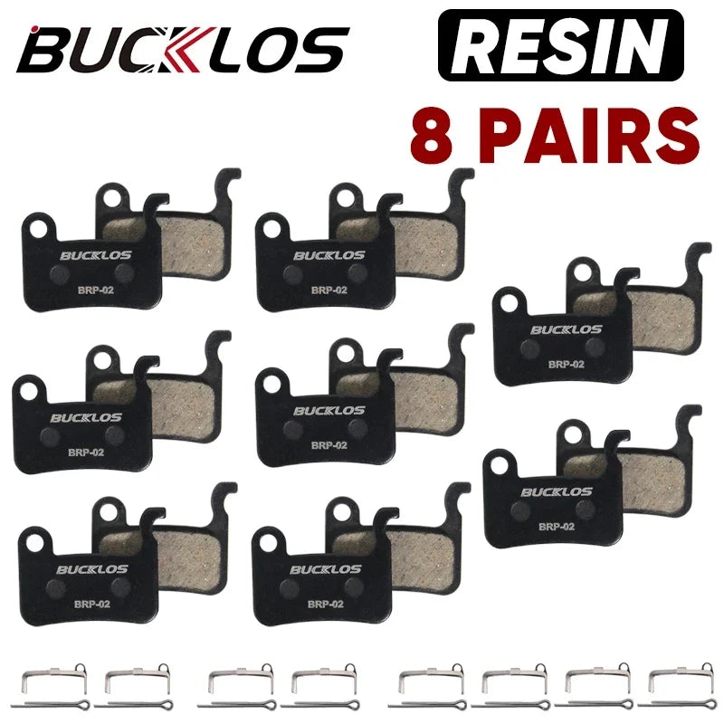 Resin Disc Brake Pads BUCKLOS for Shimano A01S M07 M535 MTB Road Bike