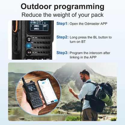 TIDRADIO TD H8 10W High Power Walkie Talkie Long Range Portable Two Way Radio Connection Phone APP Wireless Programming HAM GMRS-EXPROTAS