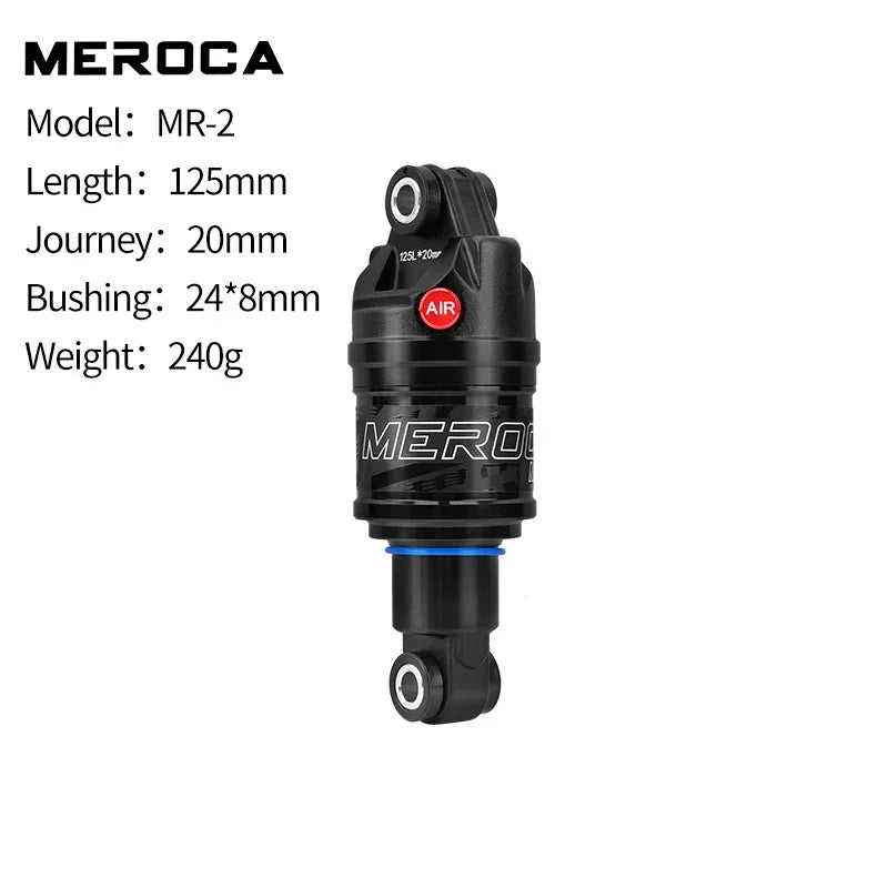 MEROCA Adjustable Rear Air Shock MTB Bicycle 125/150/165/190mm - EXPROTAS