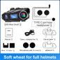 Q58 Max Motorcycle Helmet Bluetooth Intercom with Music Sharing 500m Range