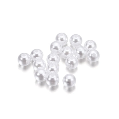 1000Pcs Imitation Pearl Beads 3-20mm Round Spacer for Bracelet Making DIY