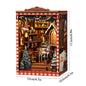 DIY Wooden Dollhouse Christmas Lodge Miniatures with LED Lights Assembly Model Gift - EXPROTAS