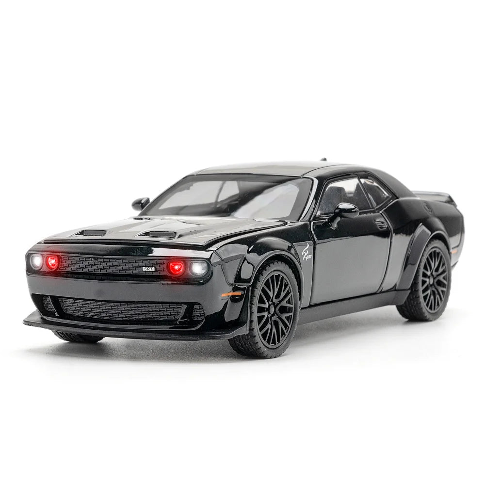 1:32 Simulation Dodge Challenger Helicat SRT Red Eye Alloy Cars Toy Diecasts Vehicles Metal Model Car Decoration Kids Gift Boy-EXPROTAS
