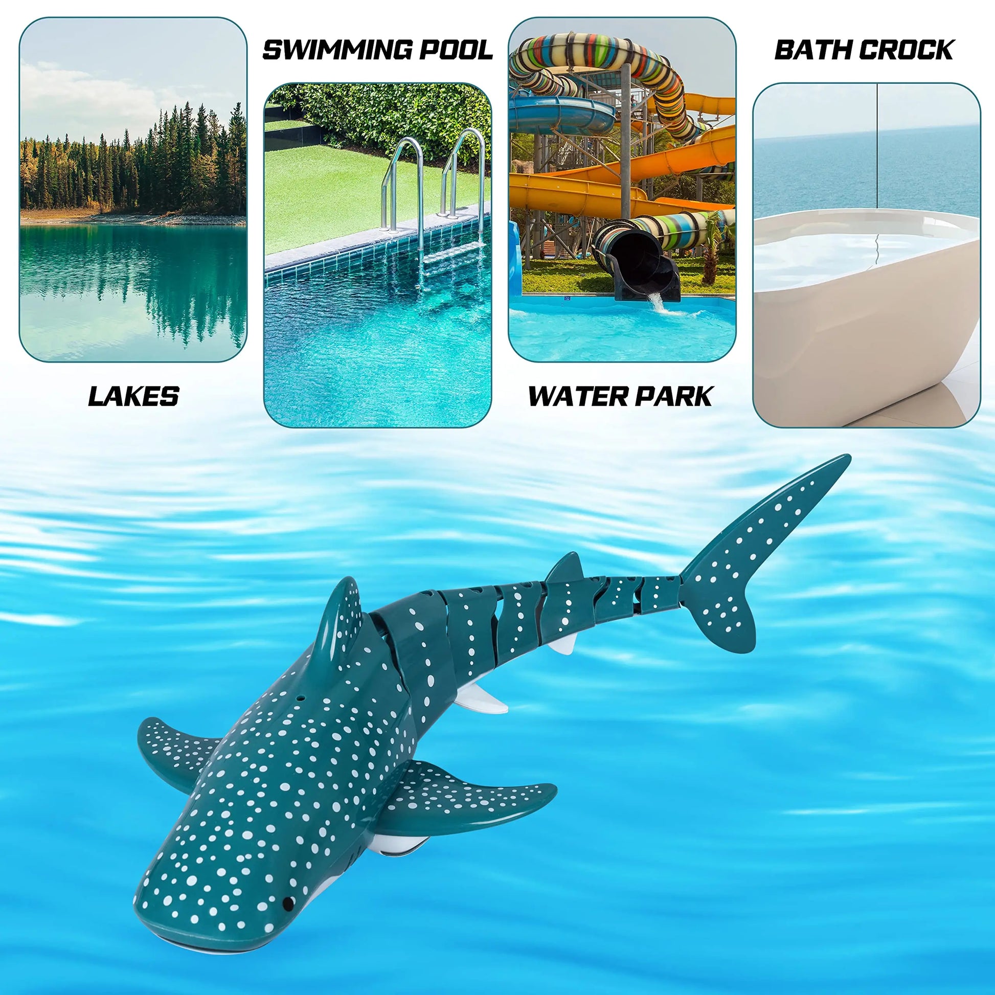 Smart Rc Shark whale Spray Water Toy Remote Controlled Boat ship Submarine Robots Fish Electric Toys for Kids Boys baby Children-EXPROTAS