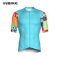 Quick Dry Cycling Jersey INBIKE Mens Short Sleeve Summer Full Zip 3 Pockets