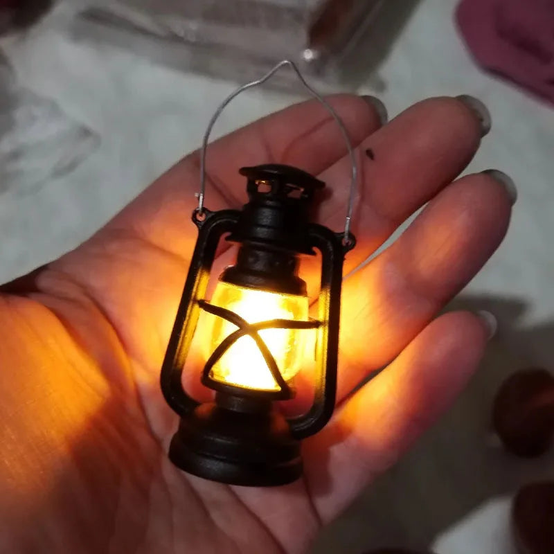 Mini Simulation Cande Light Lantern Night Light 4pcs Plastic Home Decor
