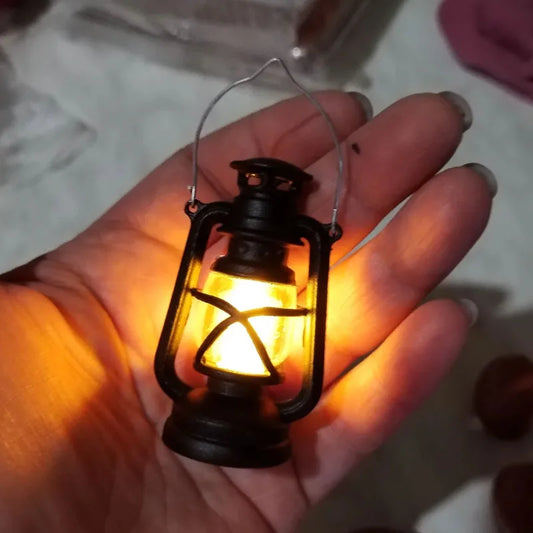 Mini Simulation Cande Light Lantern Night Light 4pcs Plastic Home Decor