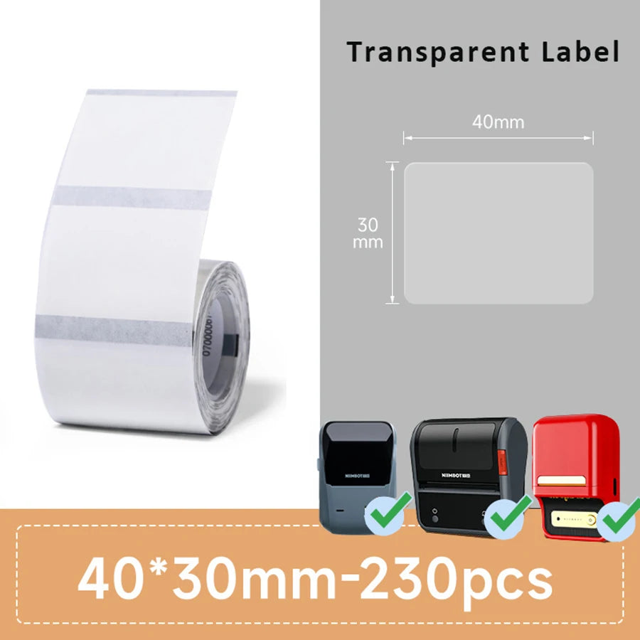 Self-adhesive Paper Waterproof Stickers for Christmas Labels - 40x20mm