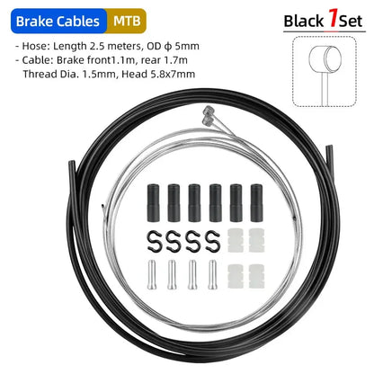 Bike Brake Cable Gear Inner Outer MTB Road Front Rear Derailleur Wire