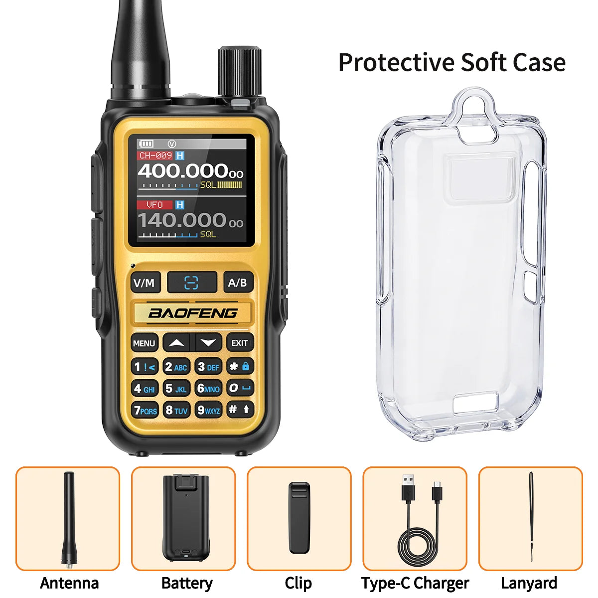 Baofeng Walkie Talkie UV-5R Mini Dual Band Bluetooth Long Range Radio