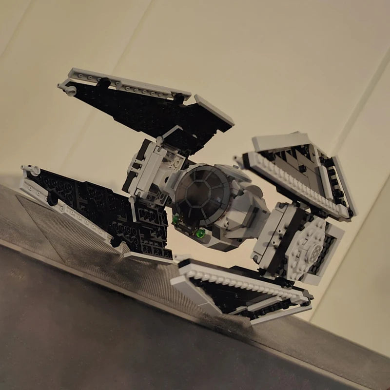 412Pcs NEW MOC Spaceship Bricks Imperia TIE Fighters Ship Kits Builidng Blocks Starfighter Interceptors DIY Model Toys Gifts-EXPROTAS