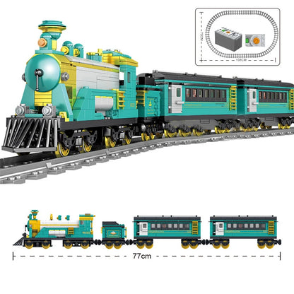 Technical City Power Train High-tech Railway Track Building Blocks Subway Vehicle Assemble Bricks Toys Gifts For Childrens Adult-EXPROTAS
